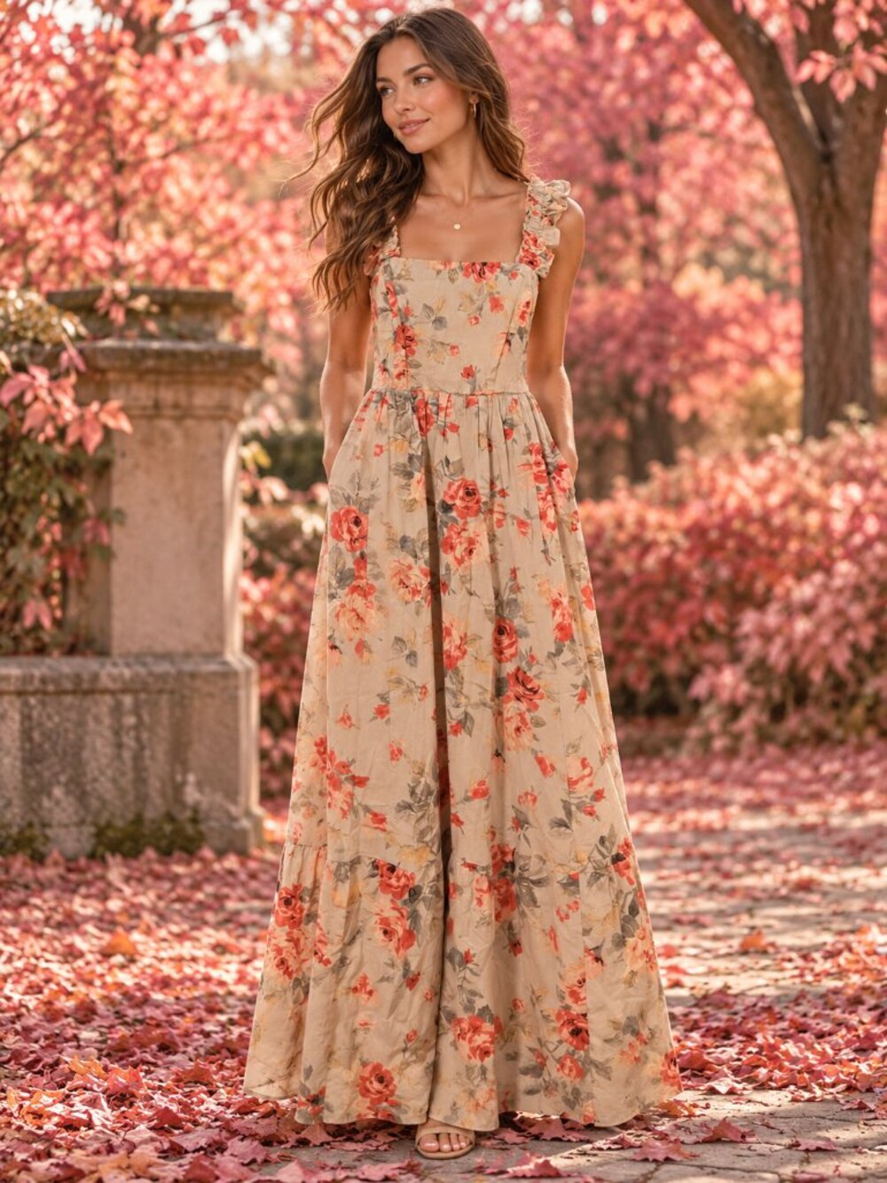 Torrid 1x fall maxi dress new with tags